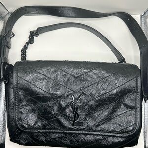 Yves Saint Laurent Quilted Black Shoulder Bag